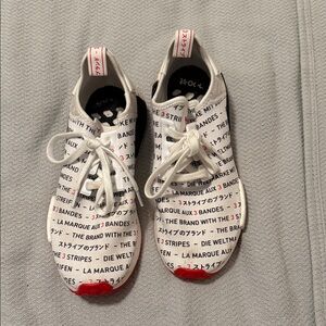 Adidas TKO White Sneakers with Text Design